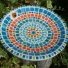 Beton Vogeltränke Mosaik Wasserschale Marienkäfer