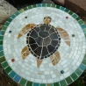 Mosaik  Garten Trittstein Dekostein rund Schildkröte