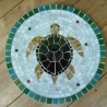 Mosaik  Garten Trittstein Dekostein rund Schildkröte