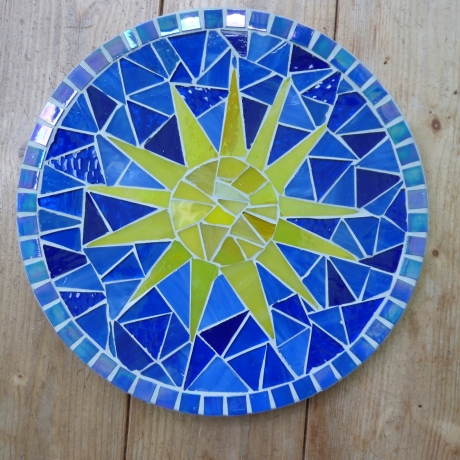 Mosaik  Garten Trittstein suncatcher Sonne