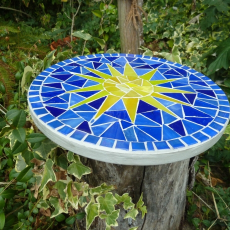 Mosaik  Garten Trittstein suncatcher Sonne