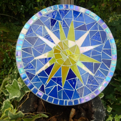 Mosaik  Garten Trittstein suncatcher Sonne