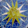 Mosaik  Garten Trittstein suncatcher Sonne