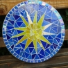 Mosaik  Garten Trittstein suncatcher Sonne
