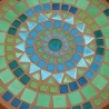Mosaikschale Terracotta Schale rund grün petrol türkis 
