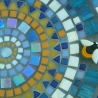 Beton Vogeltränke Mosaik Wasserschale Biene Hummel