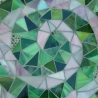 Mosaik  Garten Zierstein Dekostein rund Spirale