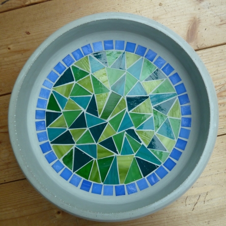 Beton Mosaikschale Obstschale Dekoschale