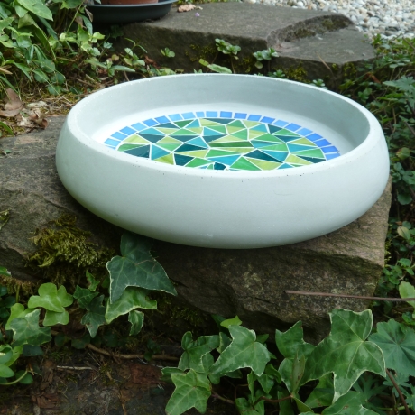 Beton Mosaikschale Obstschale Dekoschale