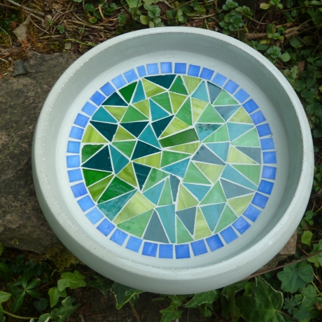 Beton Mosaikschale Obstschale Dekoschale