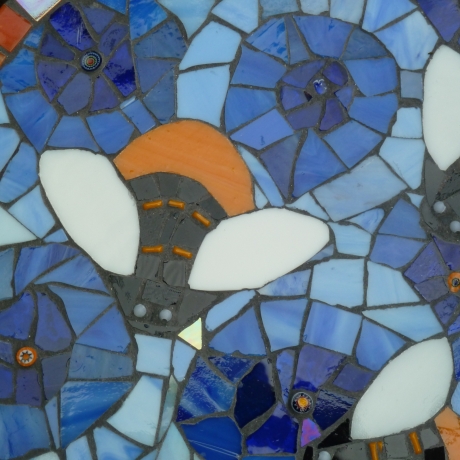 Mosaik  Garten Trittstein Bienen