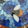 Mosaik  Garten Trittstein Bienen