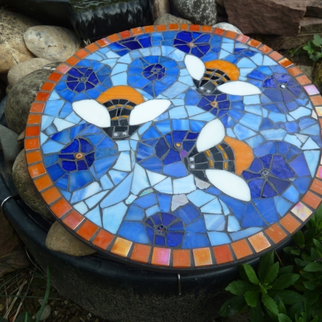 Mosaik  Garten Trittstein Bienen
