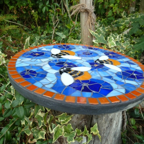 Mosaik  Garten Trittstein Bienen