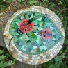 Mosaik  Garten Trittstein Marienkäfer