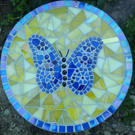 Mosaik  Garten Trittstein Schmetterling