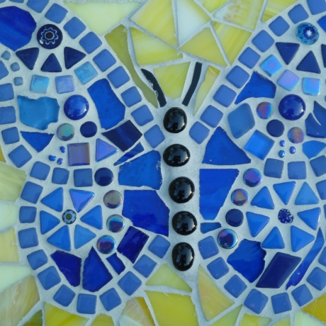 Mosaik  Garten Trittstein Schmetterling