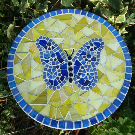Mosaik  Garten Trittstein Schmetterling