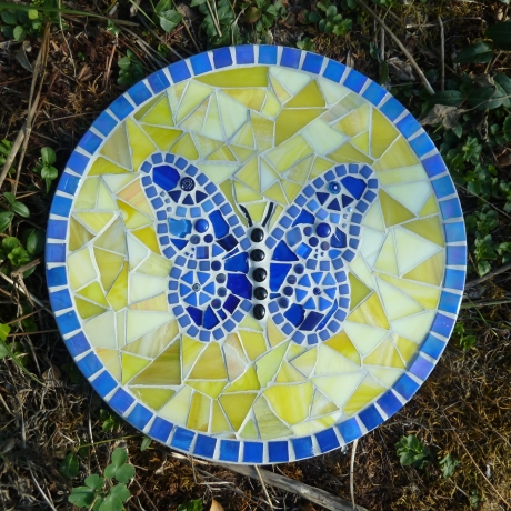 Mosaik  Garten Trittstein Schmetterling