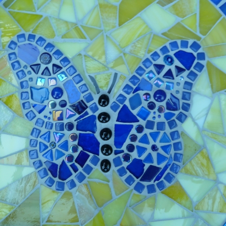Mosaik  Garten Trittstein Schmetterling