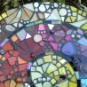 Mosaik  Garten Trittstein Farbverlauf Regenbogen Schnecke