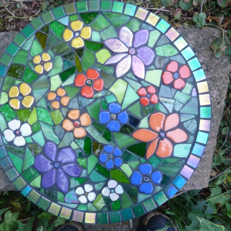 Mosaik  Garten Trittstein Blumenwiese