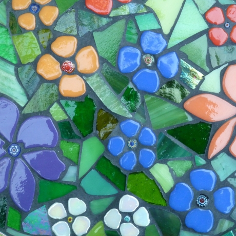 Mosaik  Garten Trittstein Blumenwiese