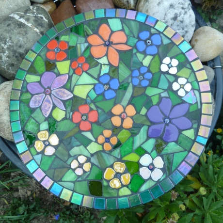 Mosaik  Garten Trittstein Blumenwiese