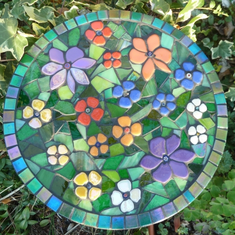 Mosaik  Garten Trittstein Blumenwiese