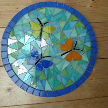 Mosaik  Garten Trittstein Schmetterlinge