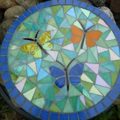 Mosaik  Garten Trittstein Schmetterlinge