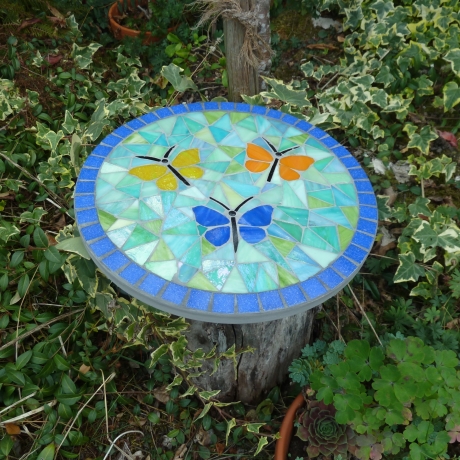 Mosaik  Garten Trittstein Schmetterlinge