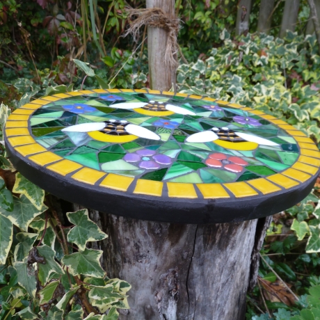 Mosaik  Garten Trittstein Bienen