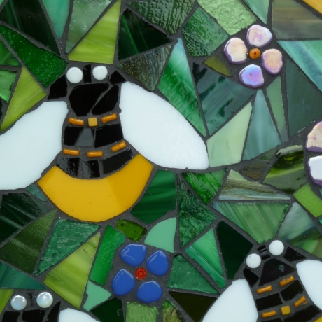 Mosaik  Garten Trittstein Bienen