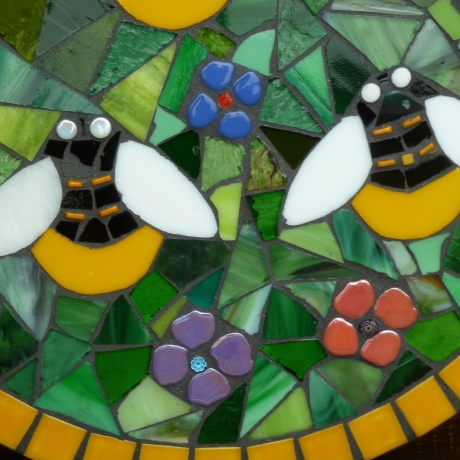Mosaik  Garten Trittstein Bienen