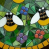 Mosaik  Garten Trittstein Bienen