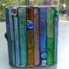 Buntes Glas Mosaik Windlicht 
