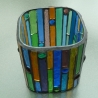 Buntes Glas Mosaik Windlicht 