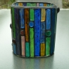 Buntes Glas Mosaik Windlicht 
