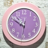 Wanduhr rosa,  mit Funkuhrwerk, Upcycling 