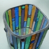 Buntes Glas Mosaik Windlicht 
