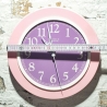 Wanduhr rosa,  mit Funkuhrwerk, Upcycling 