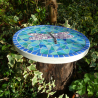 Mosaik  Garten Trittstein Dekostein rund Libelle