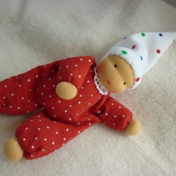 TausendschönStoffpuppen: Schlenkerchen Musselin