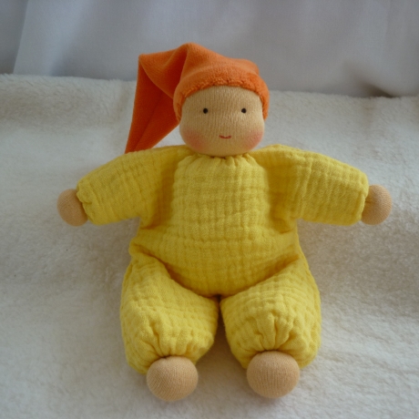 Schlenkerchen Musselin, Bio-Schafwolle