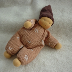 Schlenkerchen Musselin, Bio-Schafwolle