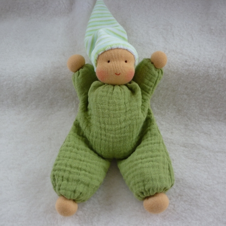 Schlenkerchen Musselin, Bio-Schafwolle