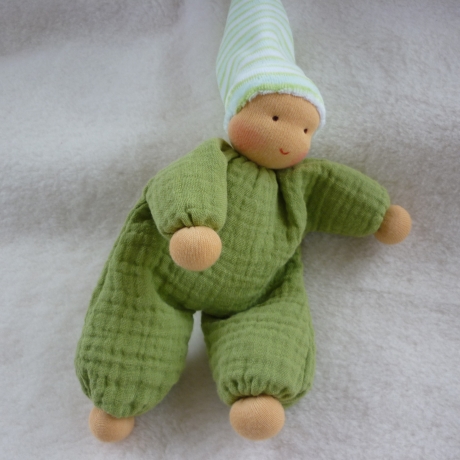 Schlenkerchen Musselin, Bio-Schafwolle