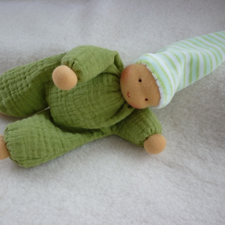 Schlenkerchen Musselin, Bio-Schafwolle