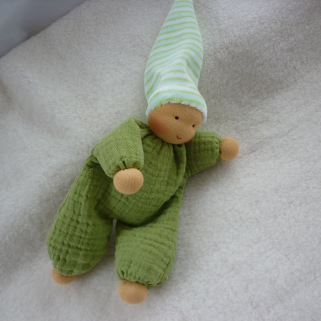 Schlenkerchen Musselin, Bio-Schafwolle